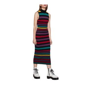 BCBGeneration Striped Sleeveless Sweater Dress